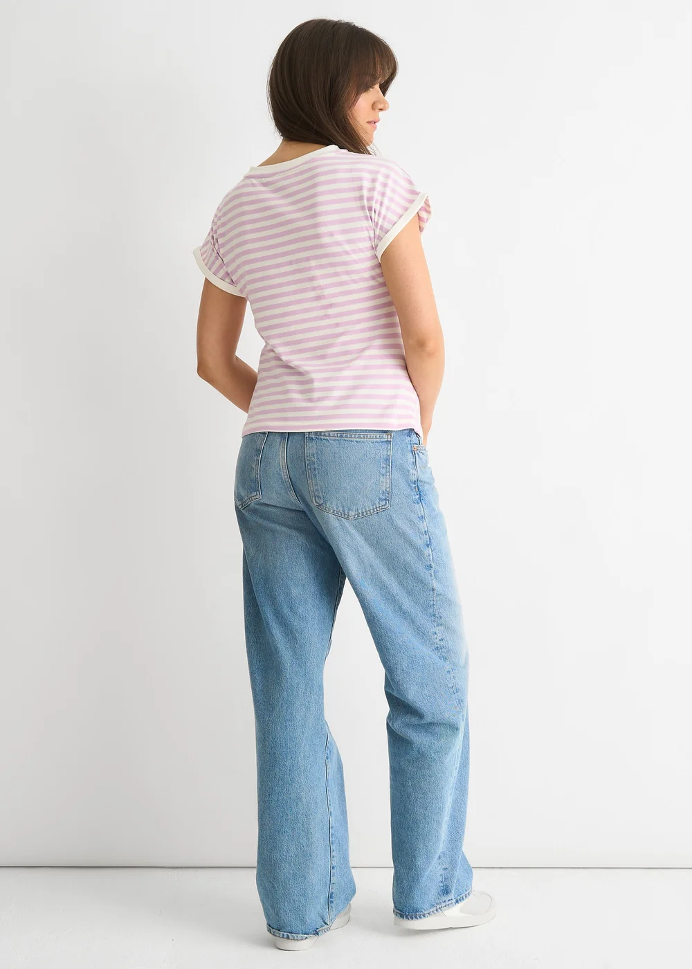 Gini London Pink Stretch Stripe Top - 8 Image 2