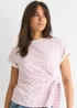 Gini London Pink Stretch Stripe Top - 8 Image 3