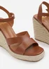Where's That From Tan PU Sansa Wedge Shoes - Size 4 Image 4