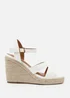 Where's That From White-PU Wide-Fit Black PU Sansa Wedge Shoes - Size 8 Image 2