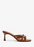 Where's That From Tan PU Ariela Cross-Over Buckle Details Strap Heel - Size 6 Image 2