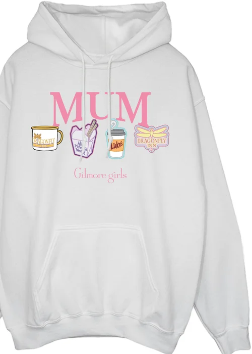 Gilmore Girls Mum White Hoodie - S Image 2