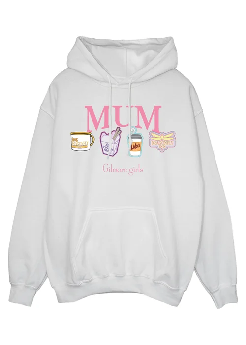 Gilmore Girls Mum White Hoodie - S Image 1