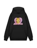 Vanilla Underground Garfield Heart Throb Unisex Black Hoodie - M Image 1