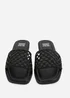 Where's That From Black PU Chelsea Woven Strap Flat Sandals - 4 Image 3