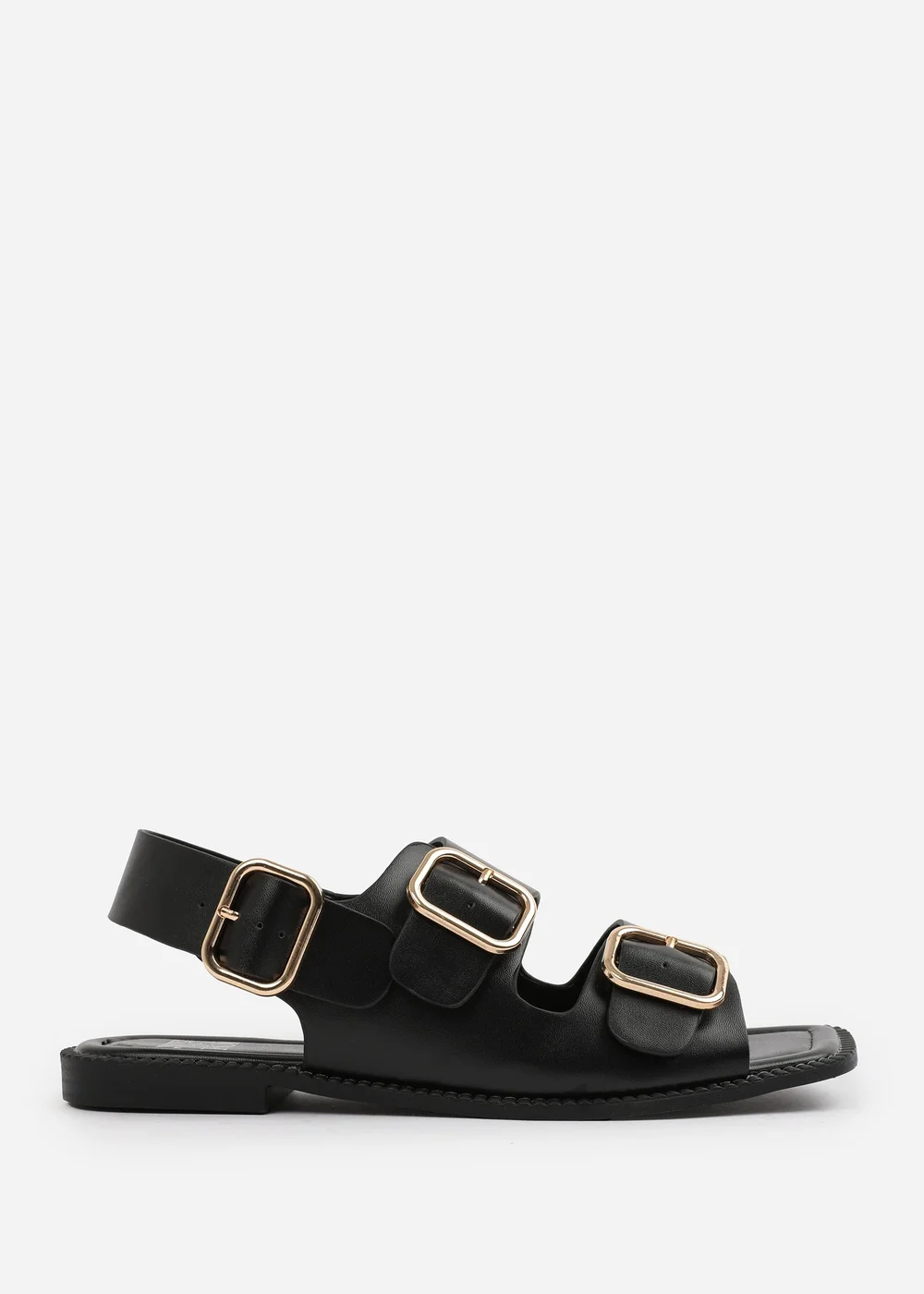 Where's That From Black PU Cher Flatform Sandal - Size 5 Image 2