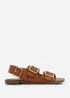 Where's That From Tan PU Cher Flatform Sandal - Size 3 Image 2