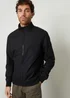 Threadbare Black Zip Up Harrington Style Jacket - XL Image 5