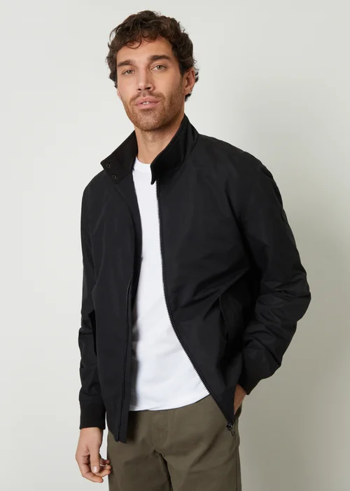 Threadbare Black Zip Up Harrington Style Jacket - XL Image 1