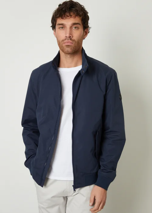 Threadbare Navy Zip Up Harrington Style Jacket - XL Image 1