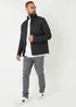 Threadbare Black Funnel Neck Diamond Quilted Jacket - XL Image 3