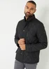 Threadbare Black Funnel Neck Diamond Quilted Jacket - XL Image 5