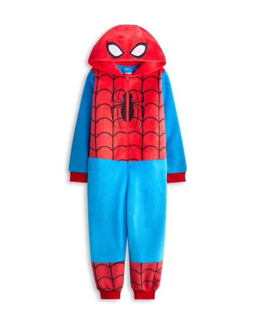 Vanilla Underground Spiderman Character Unisex Kids Blue Onesie (2-9 Years) - Age 7-8 Years Image 3
