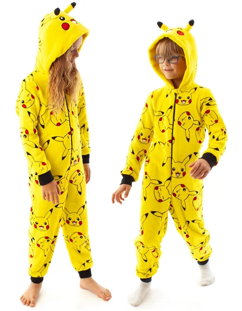 Vanilla Underground Pokemon Pikachu Unisex Kids Yellow Onesie (4-14 Years) - Age 7-8 Years Image 3