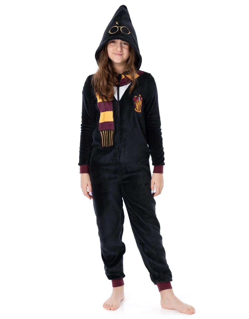 Vanilla Underground Harry Potter Gryffindor Unisex Kids Black Onesie (7-14 Years) - 098 Image 1
