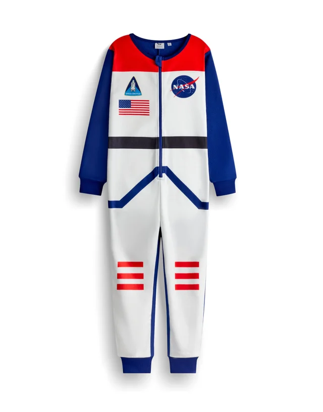 Vanilla Underground NASA Astronaut Boys Blue Onesie (5-14 Years)