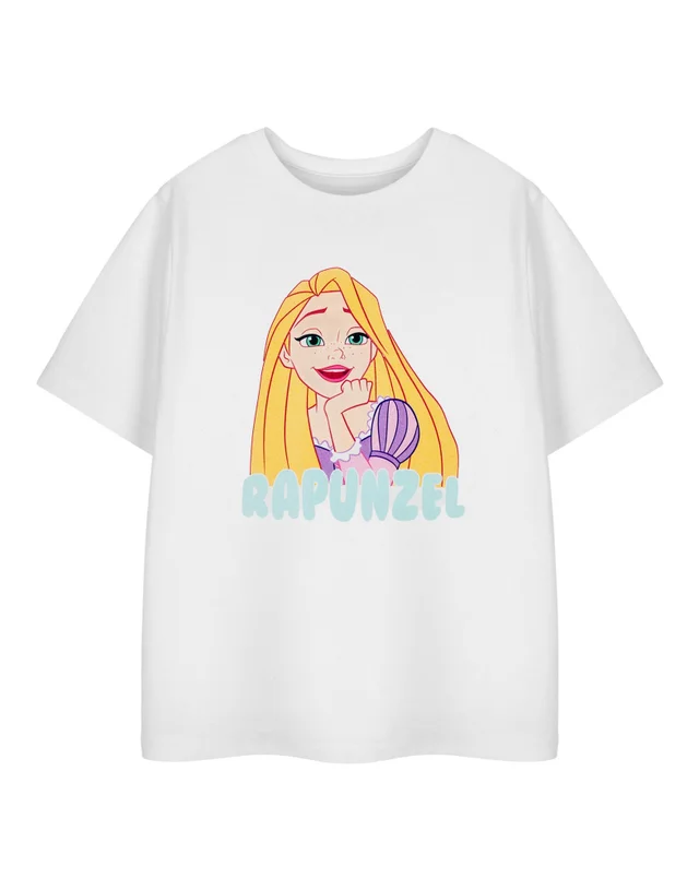 Vanilla Underground Disney Girls White Rapunzel T-Shirt (3-8yrs)