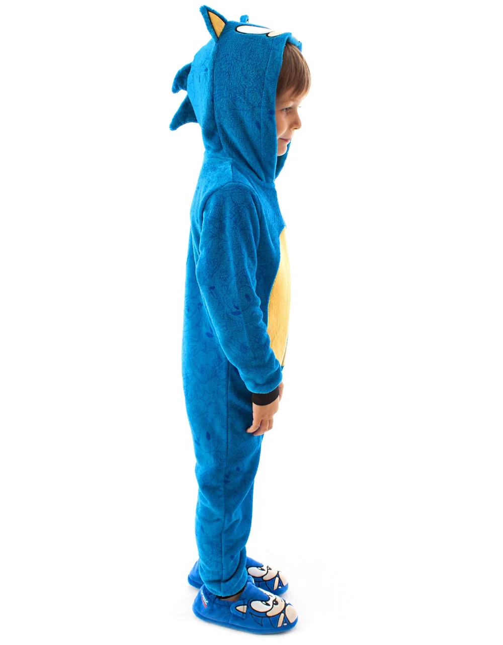 Vanilla Underground Sonic The Hedgehog Blue Cosplay Boy's 3D Onesie (4-12 Years) - Age 8-9 Years Image 2
