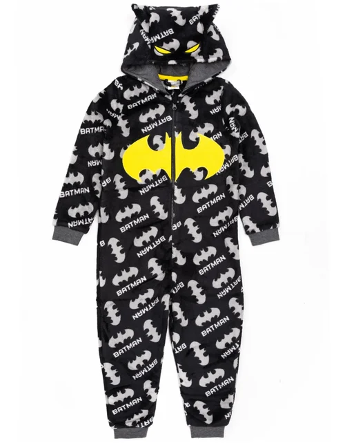 Vanilla Underground DC Comics Batman Boys All In One Pyjamas - Age 6-7 Years Image 1