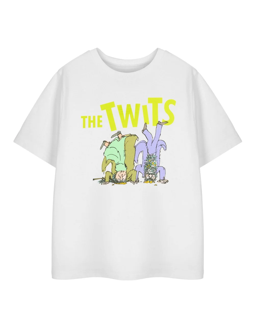 Vanilla Underground Roald Dahl The Twits Unisex Kids White T-Shirt (3-14 Years) - 098 Image 1