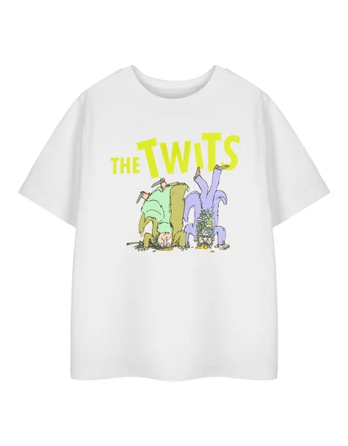 Vanilla Underground Roald Dahl The Twits Unisex Kids White T-Shirt (3-14 Years) - 098 Image 1