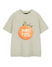 Vanilla Underground Roald Dahl James & The Giant Peach Unisex Kids Beige T-Shirt (3-14 Years) - Age 5-6 Years Image 1