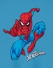 Vanilla Underground Spiderman Jump Blue T-Shirt (2-14 Years) - Age 3-4 Years Image 6