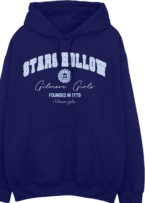 Spiral Galaxy Gilmore Girls Stars Hollow Women Navy Hoodie - Medium Image 2