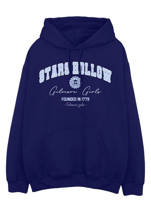 Spiral Galaxy Gilmore Girls Stars Hollow Women Navy Hoodie - Medium Image 1