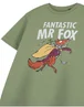 Vanilla Underground Roald Dahl Fantastic Mr Fox Unisex Kids Khaki T-Shirt (3-14 Years) - Age 7-8 Years Image 5