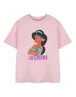 Vanilla Underground Disney Princess Jasmine Girls Pink T-Shirt (3-8 Years) - Age 7-8 Years Image 1