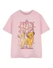 Vanilla Underground Disney Heart Lion King Girls Pink T-Shirt (3-14 Years) - Age 7-8 Years Image 1