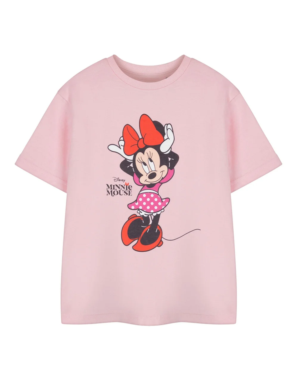 Vanilla Underground Disney Minnie Mouse Pose Girls Pink T-Shirt (18 Months - 8 Years) - Age 5-6 Years Image 1