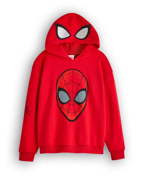 Vanilla Underground Marvel Spiderman Boys Red Hoodie (2-8 Years) - 7-8 Yrs Image 3