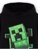 Vanilla Underground Minecraft Creeper Print at Front Big Kids Black Hoodie (5-14 Years) - 11-12 Yrs Image 3