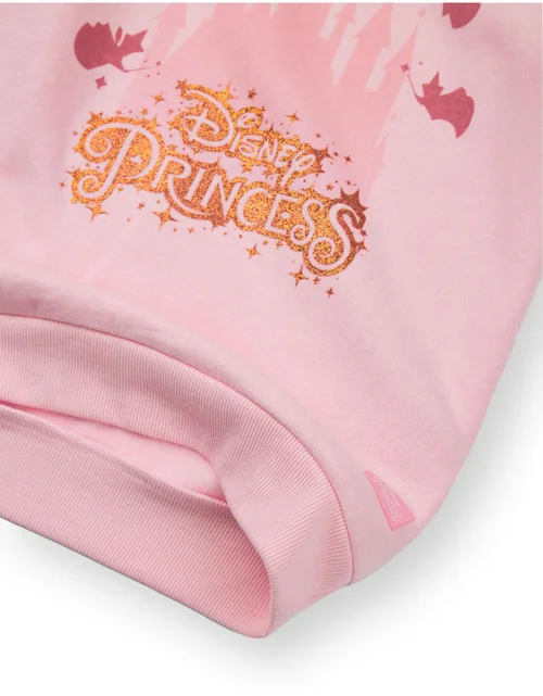 Vanilla Underground Disney Princess Girls Pink Hoodie (3-8 Years) - 6-7 Yrs Image 4
