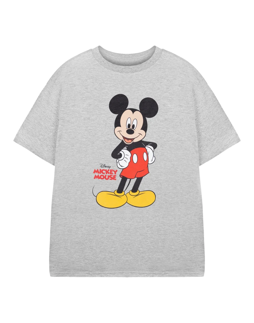 Vanilla Underground Disney Mickey Mouse Boys Grey T-Shirt (3-8 Years) - Age 3-4 Years Image 1