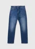 Mid Wash Slim Fit Jeans - 36 Waist Short Image 5