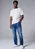 Mid Wash Slim Fit Jeans - 36 Waist Short Image 1