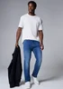 Mid Wash Slim Fit Jeans - 36 Waist Short Image 2