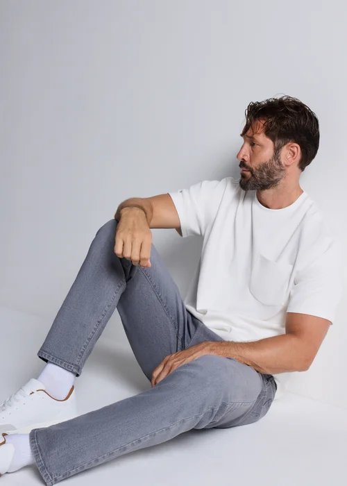 Grey Slim Fit Jeans - 32 Waist Regular Image 2