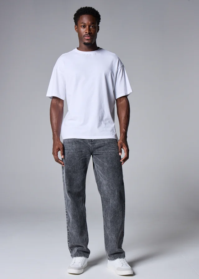 Grey Wash Relaxed Fit Jeans