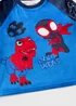 Spidey & Friends Boys Blue Fleece Pyjama Set (1-7yrs) - 1 to 1 half years Image 2