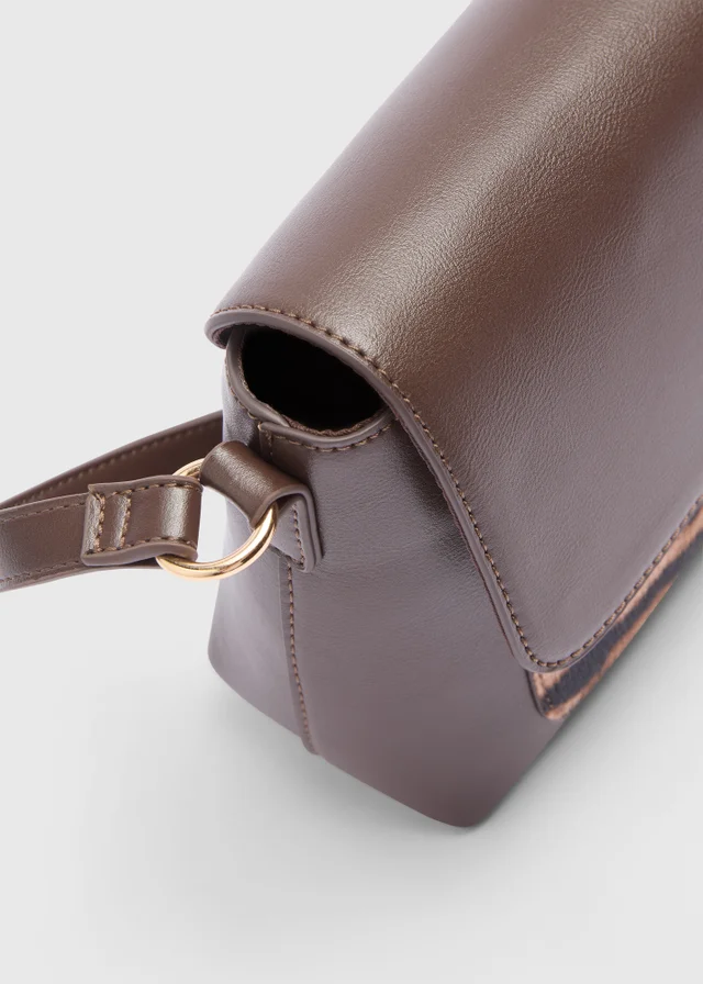 Brown Leopard Handbag