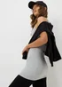 Grey Essential Longline Vest Top - Size 8 Image 2
