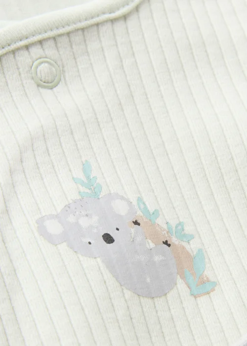 3 Pack Baby Grey Koala Sleepsuits (Newborn-18mths) - Up to 1 Month Image 2
