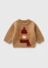 Baby Brown Cosy Bear Jumper (Newborn-23mths) - Up to 1 Month Image 1