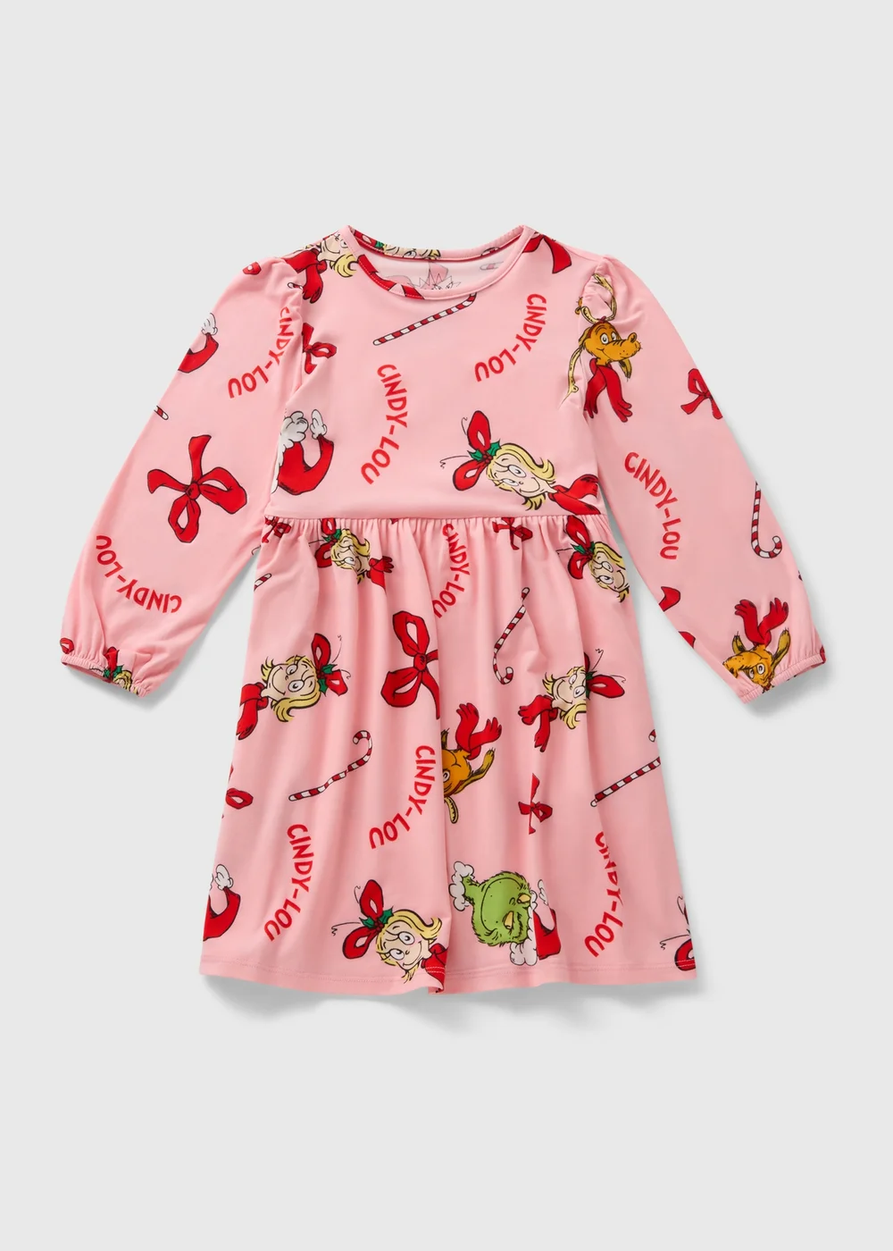 Girls Pink Cindy Lou Dress (1-10yrs) - 1-1.5 Yrs Image 1