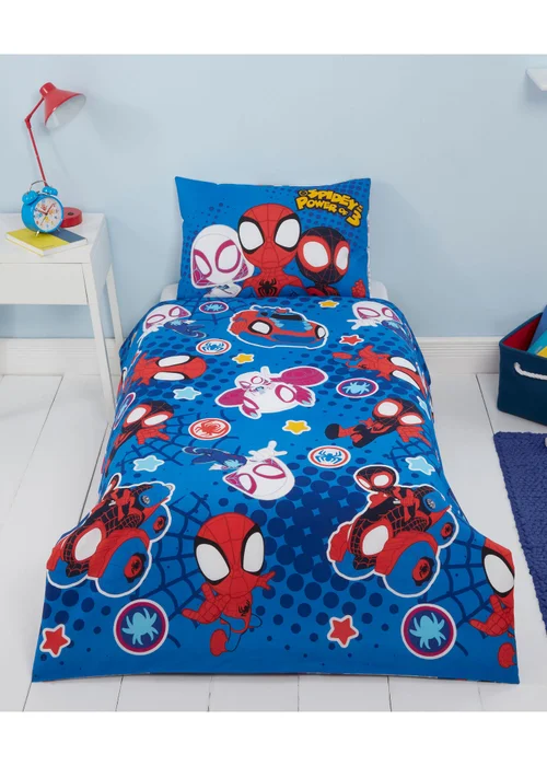 Spidey and His Amazing Friends Blue Bed Set - Junior Image 1