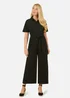 Yumi Black Utility Relaxed Fit Jumpsuit - Size 8 Image 1